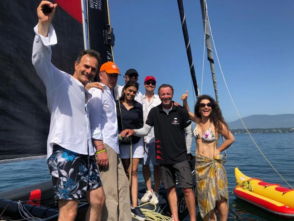 RYC sailing school after an AIAR event in Rolle