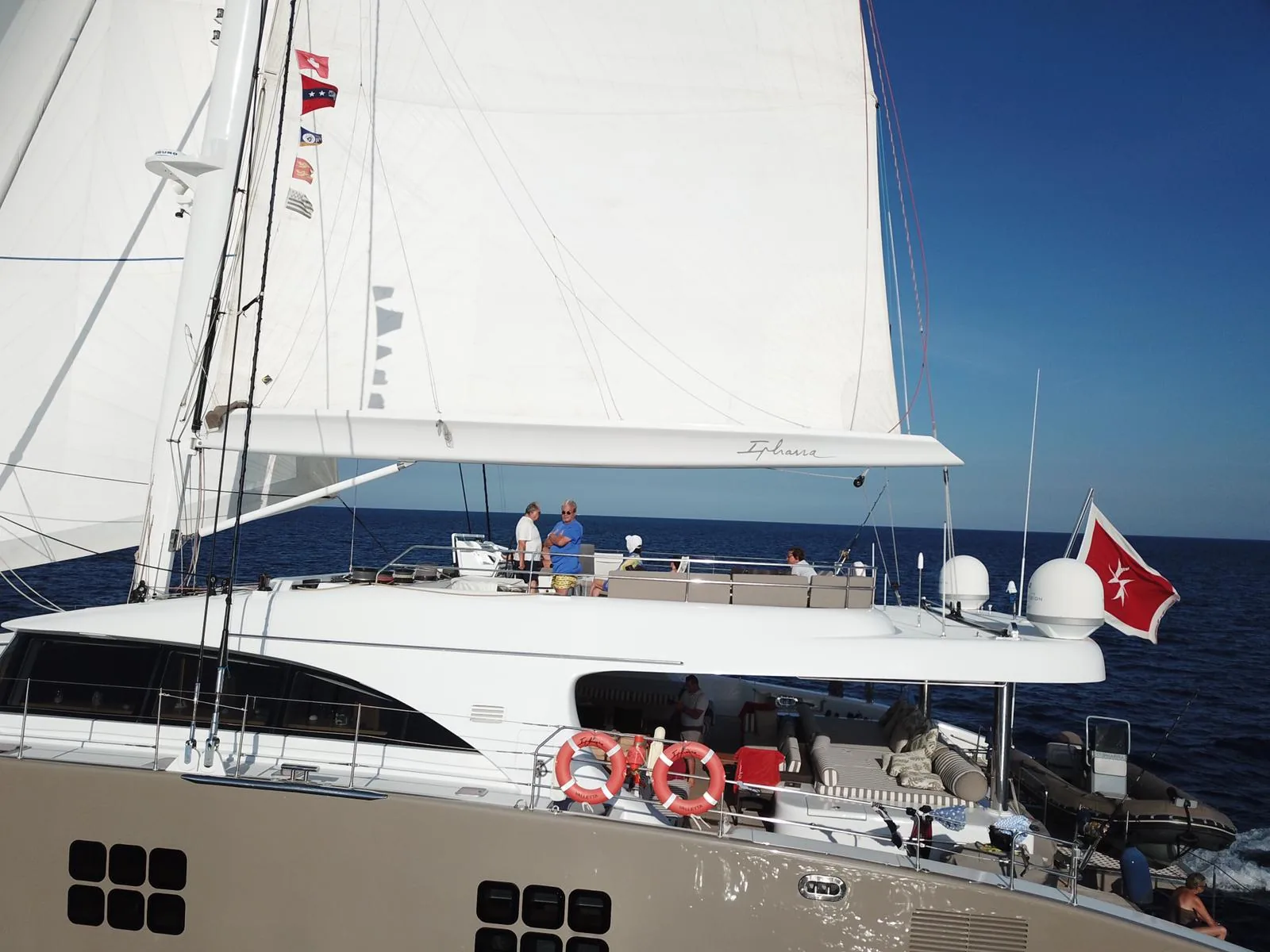 RYC gathering aboard Ipharra in the Caribbean, 2024